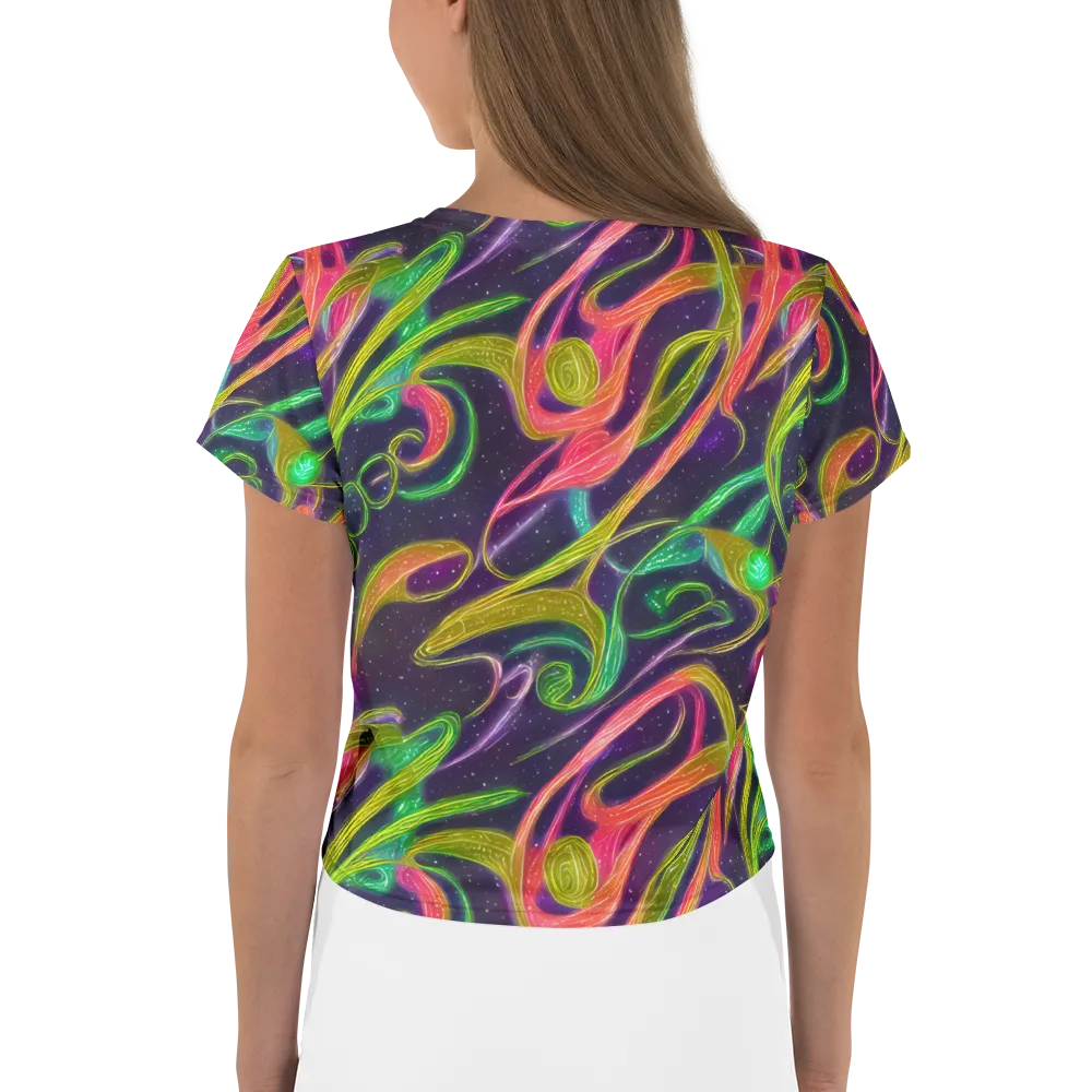 Starlight Serpent on Crop Tee — Back