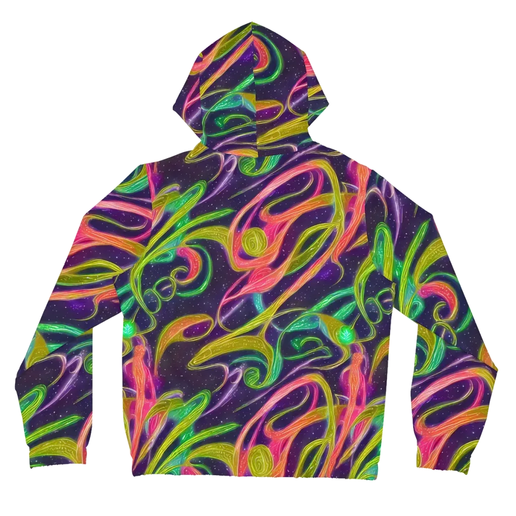 Starlight Serpent on Women's Full-Zip Hoodie — Back