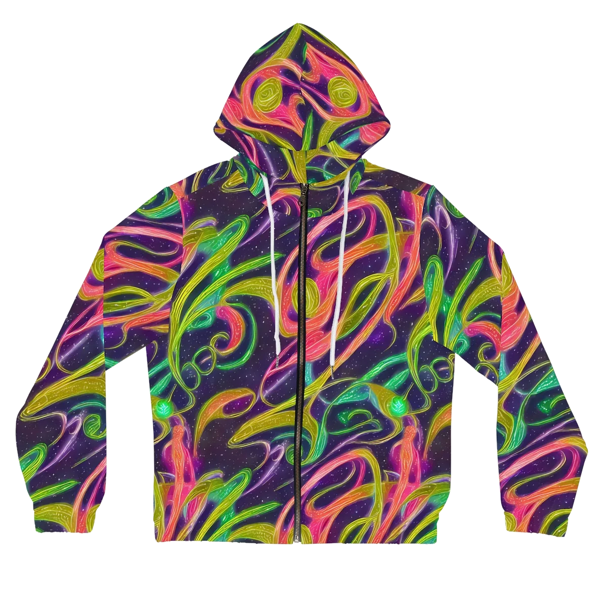 Starlight Serpent on Women's Full-Zip Hoodie — Front