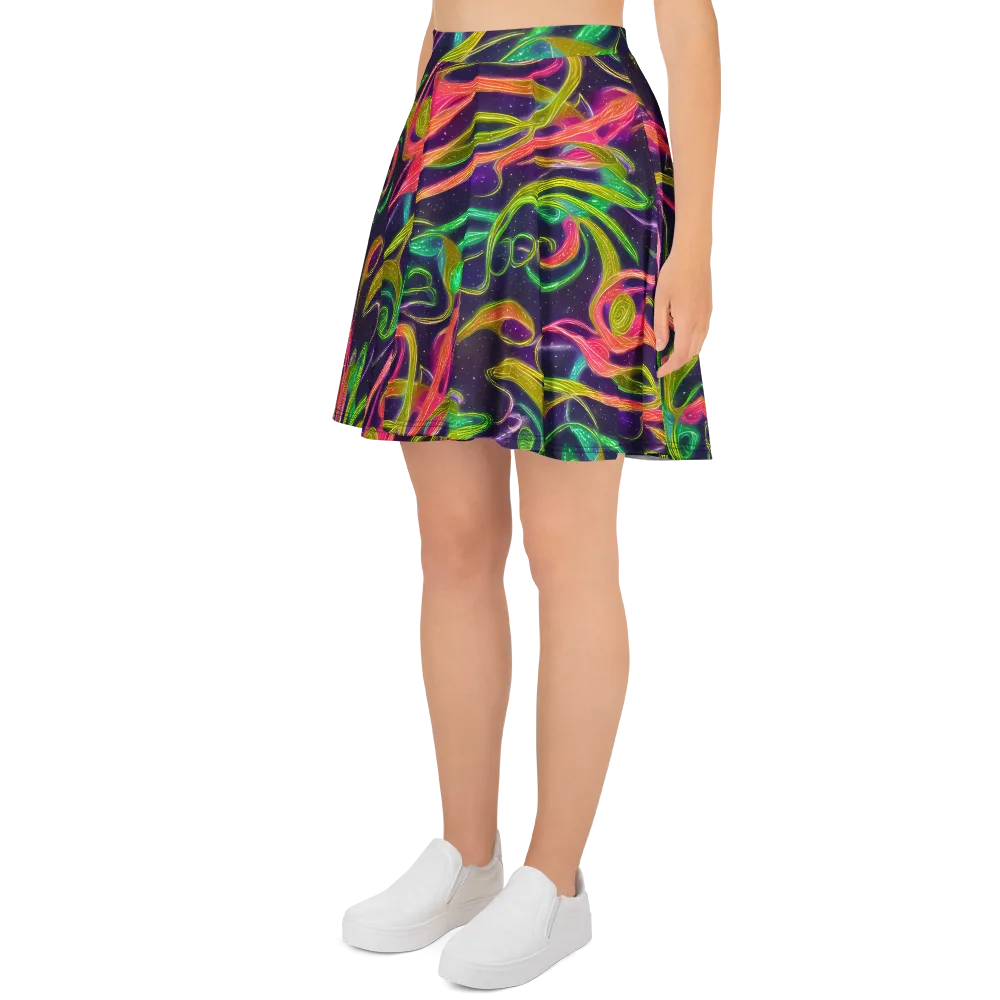 Starlight Serpent on Skater Skirt — Left
