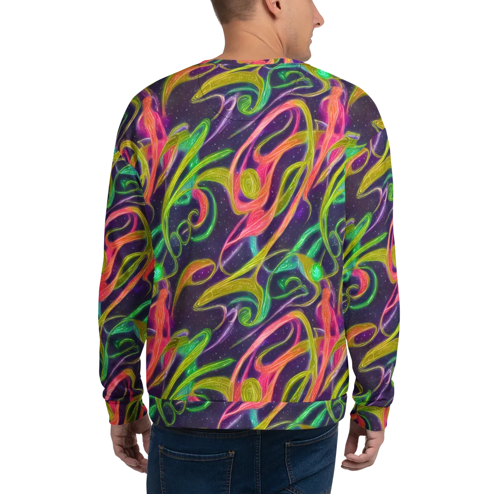 Starlight Serpent on Sweatshirt — Back