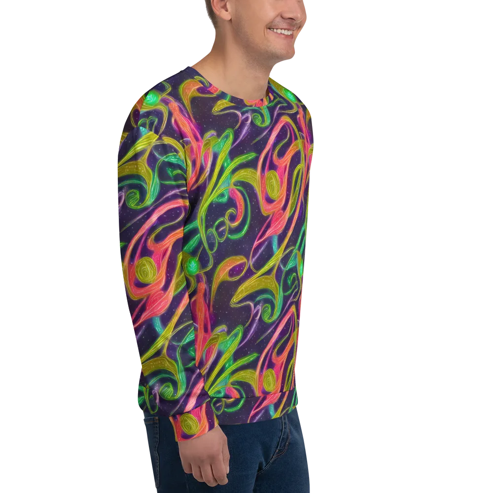 Starlight Serpent on Sweatshirt — Right Front