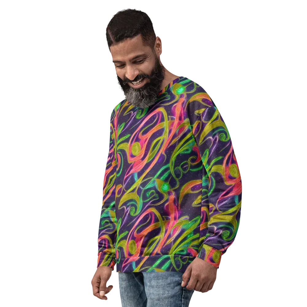 Starlight Serpent on Sweatshirt — Left Front