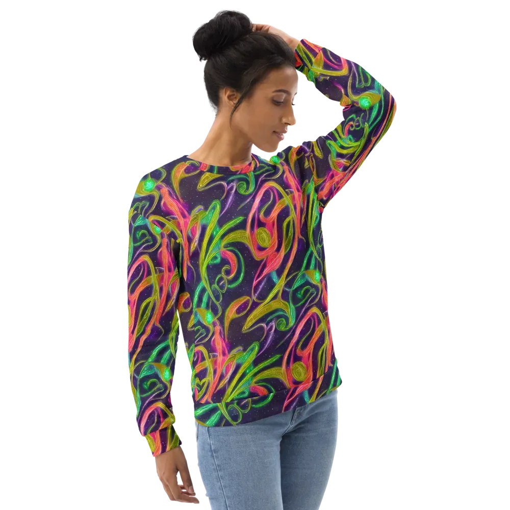 Starlight Serpent on Sweatshirt — Right Front