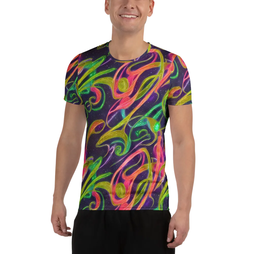 Starlight Serpent on Men's Athletic T-Shirt — Front