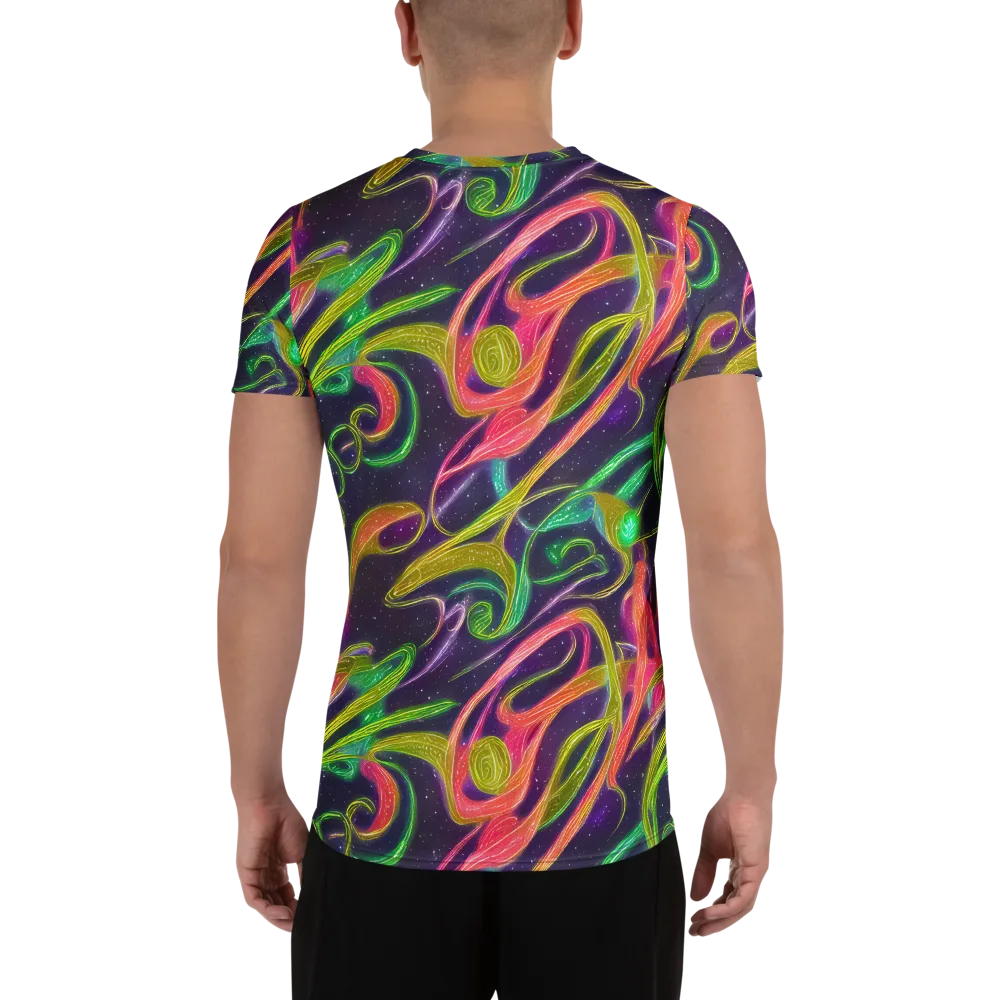 Starlight Serpent on Men's Athletic T-Shirt — Back