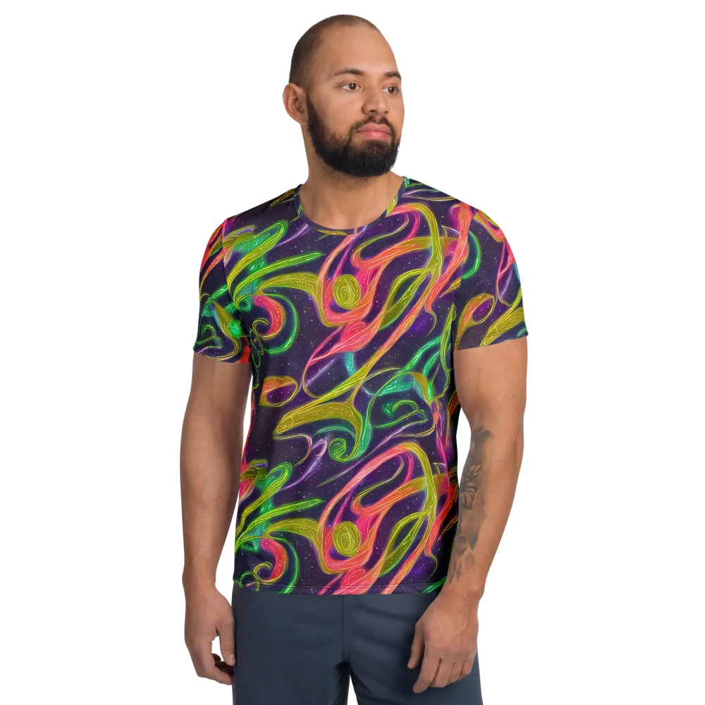 Starlight Serpent on Men's Athletic T-Shirt — Front