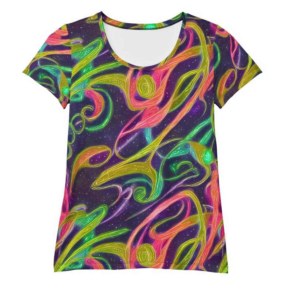 Starlight Serpent on Women's Athletic T-Shirt — Front