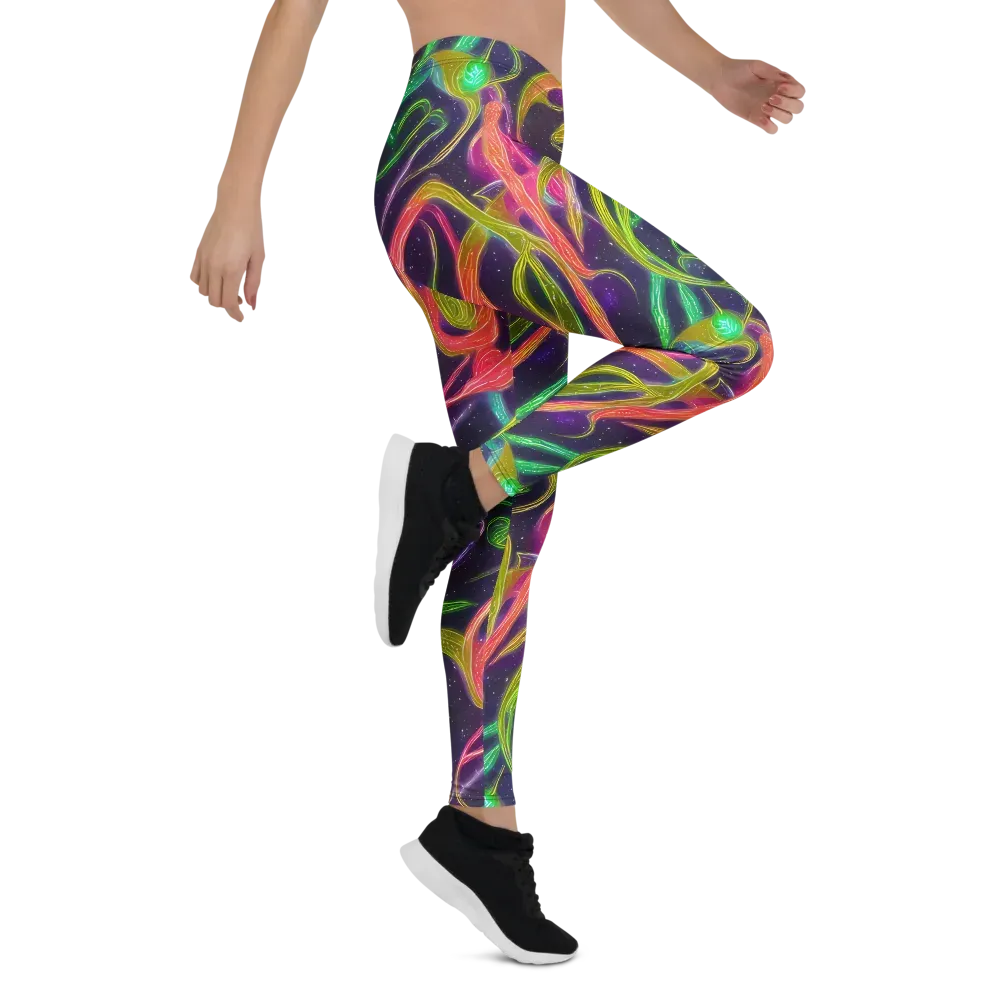 Starlight Serpent on Leggings — Right