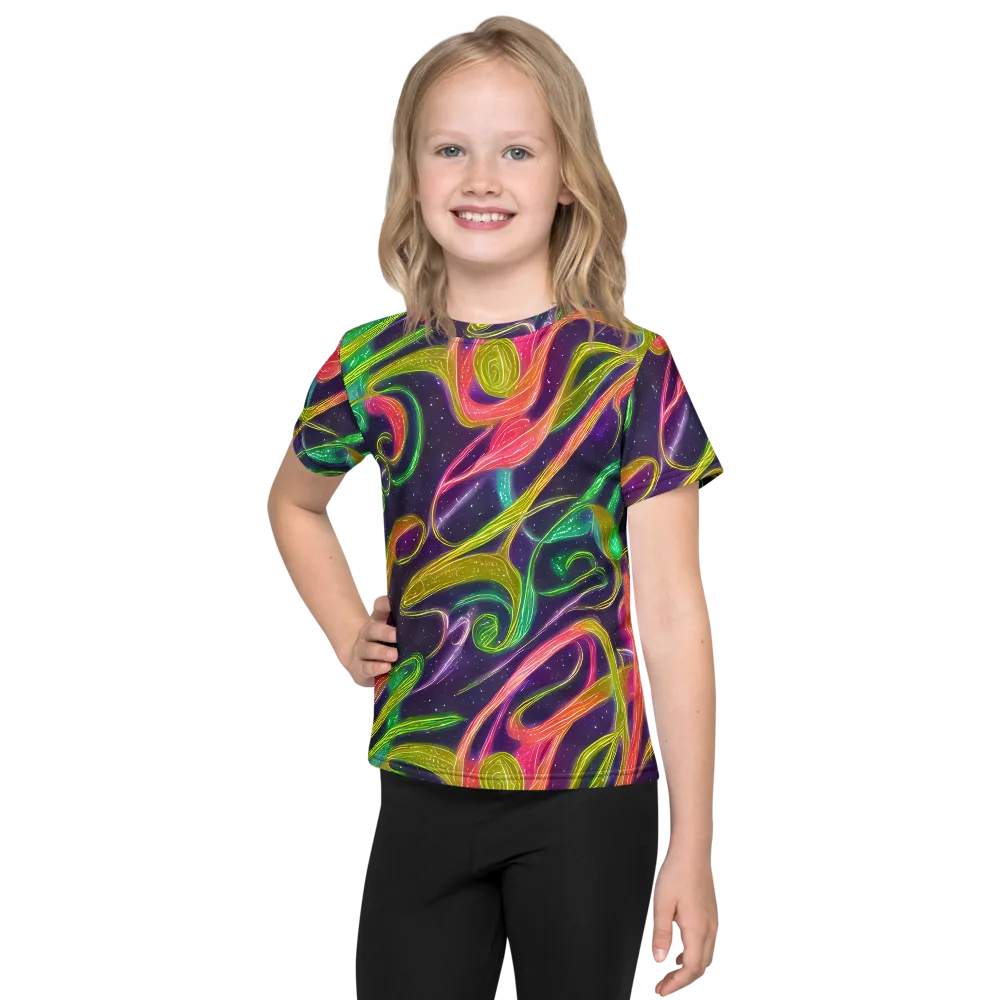 Starlight Serpent on Kids Crew Neck T-Shirt — Front