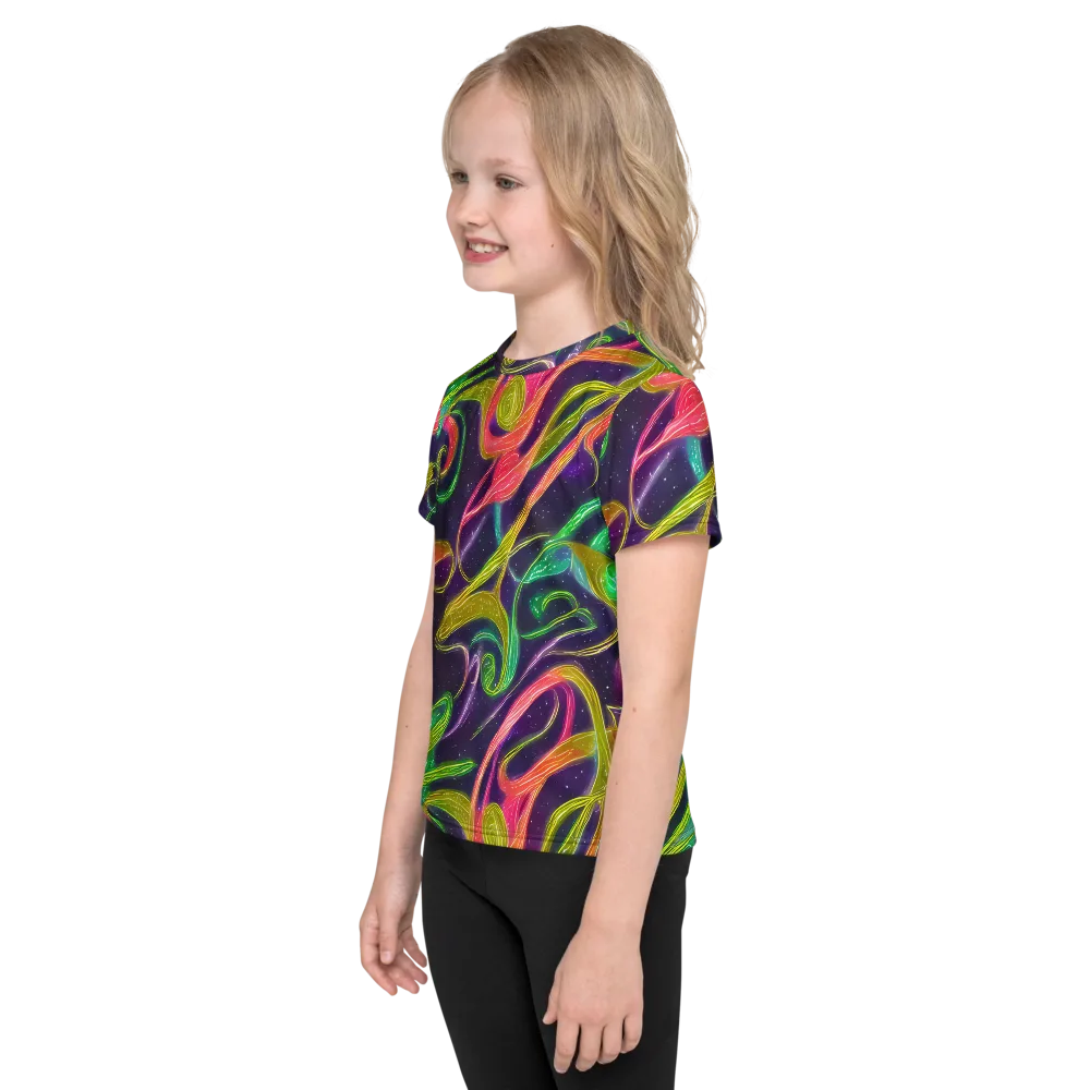 Starlight Serpent on Kids Crew Neck T-Shirt — Left