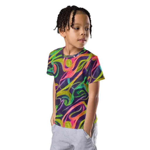 Starlight Serpent on a Kids Crew Neck T-Shirt
