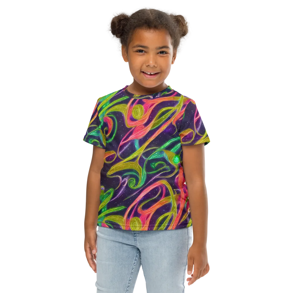 Starlight Serpent on Kids Crew Neck T-Shirt — Front