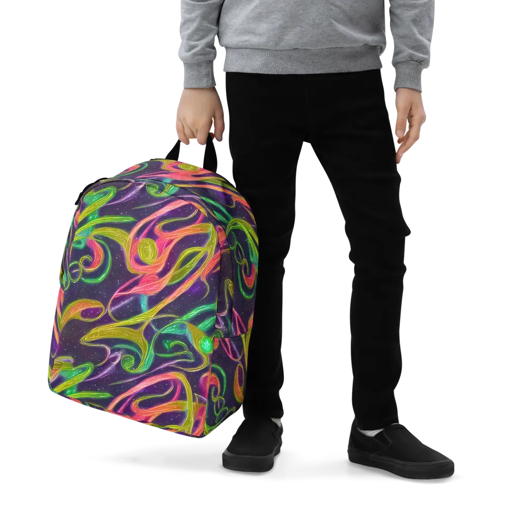 Starlight Serpent on Minimalist Backpack — Zoomed-in
