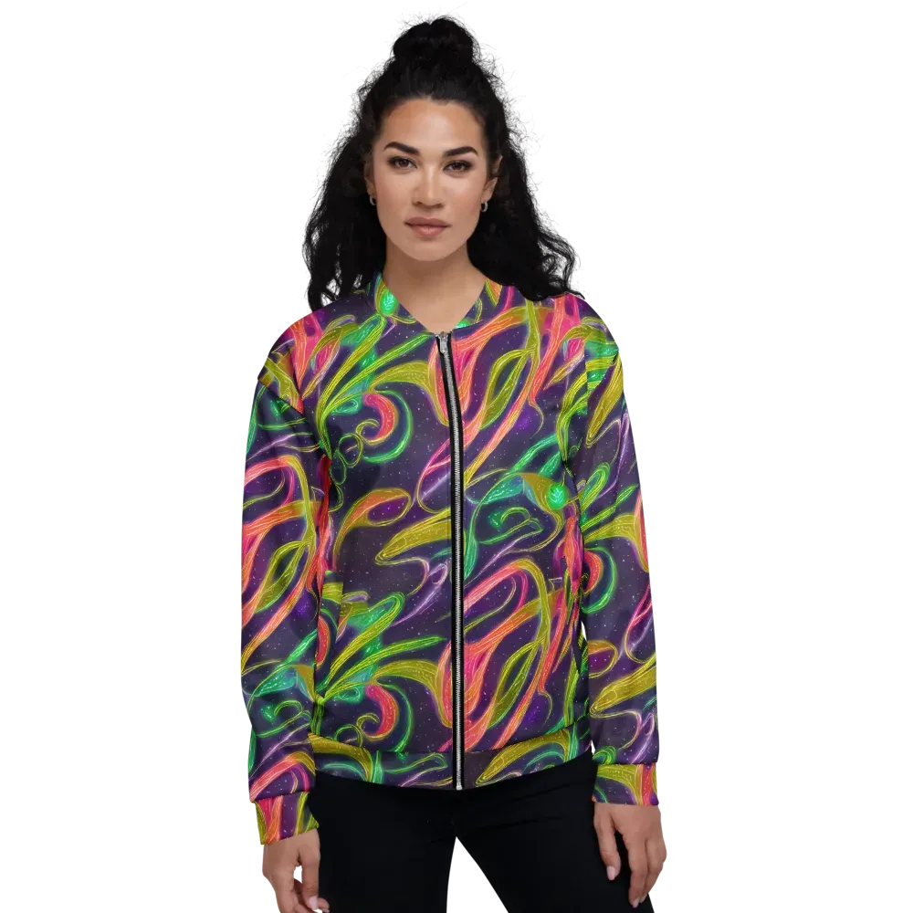 Starlight Serpent on Bomber Jacket — Front