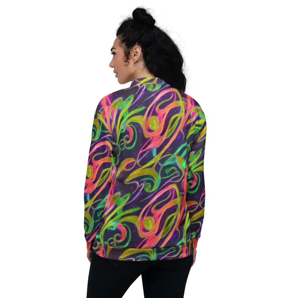Starlight Serpent on Bomber Jacket — Back