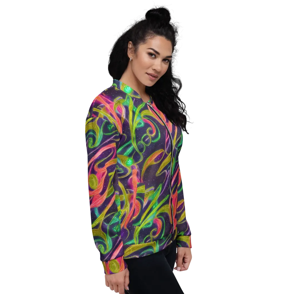 Starlight Serpent on Bomber Jacket — Right