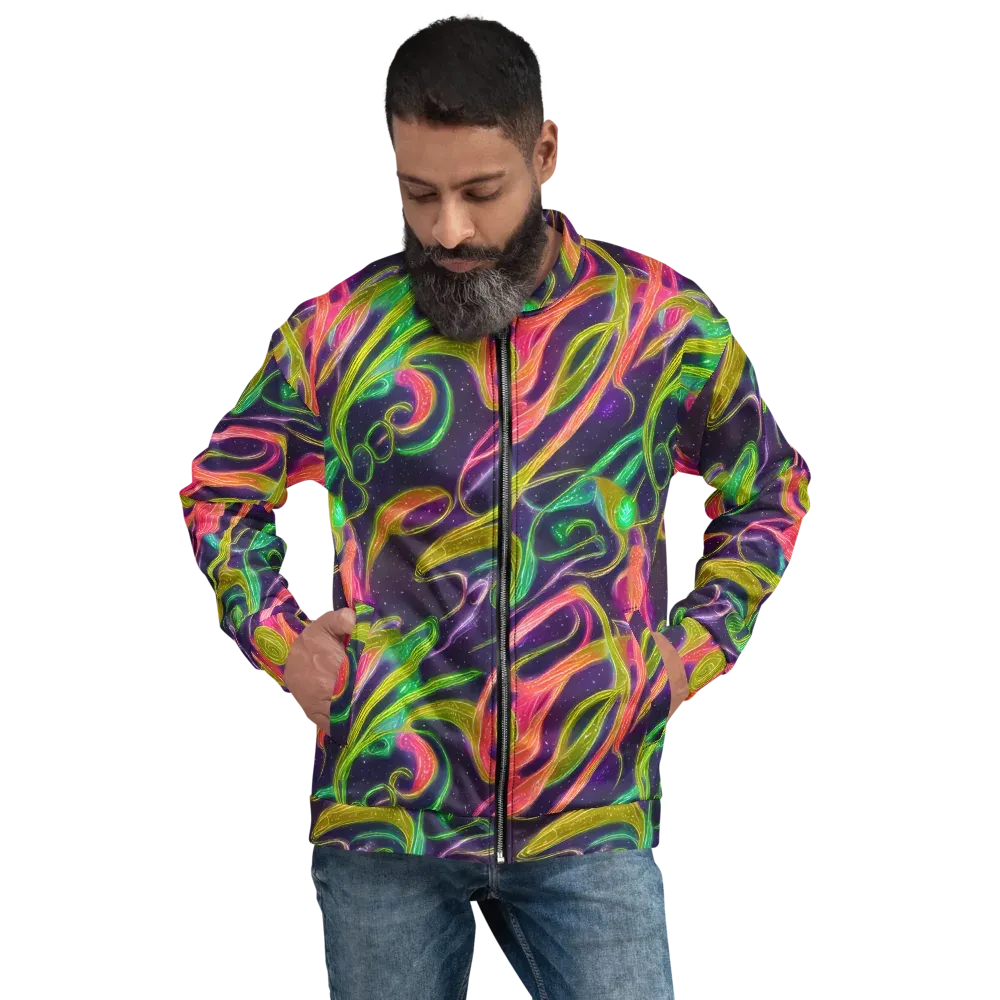 Starlight Serpent on Bomber Jacket — Front
