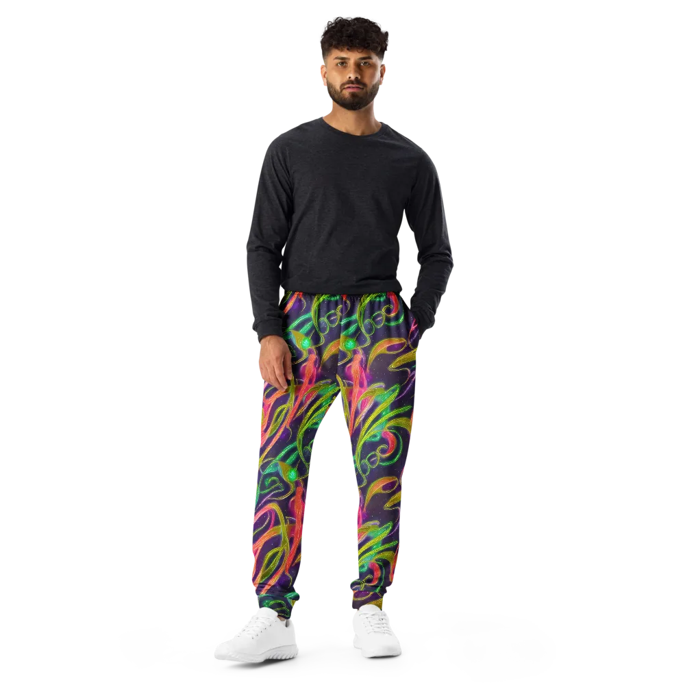 Starlight Serpent on Men's Joggers — Front