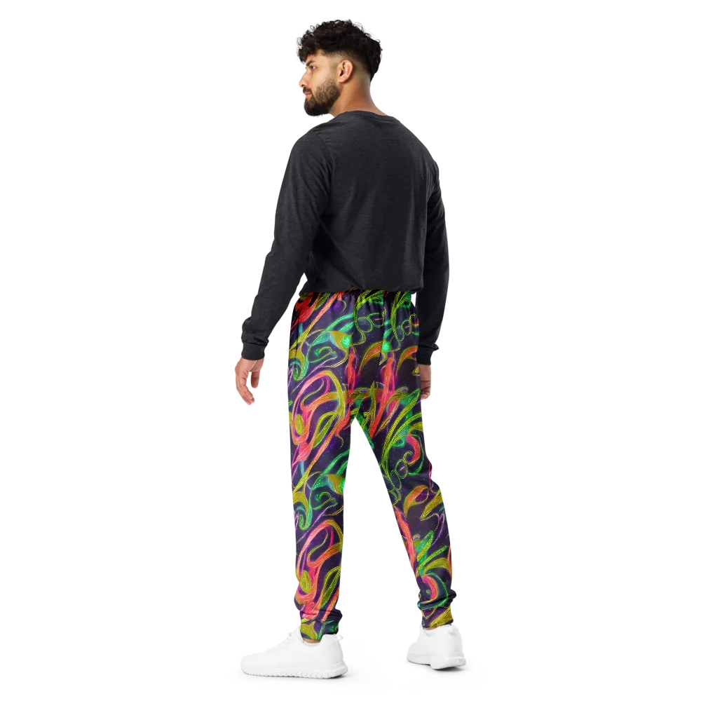 Starlight Serpent on Men's Joggers — Back