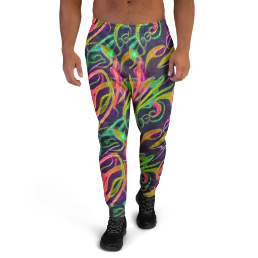 Starlight Serpent on a Men's Joggers