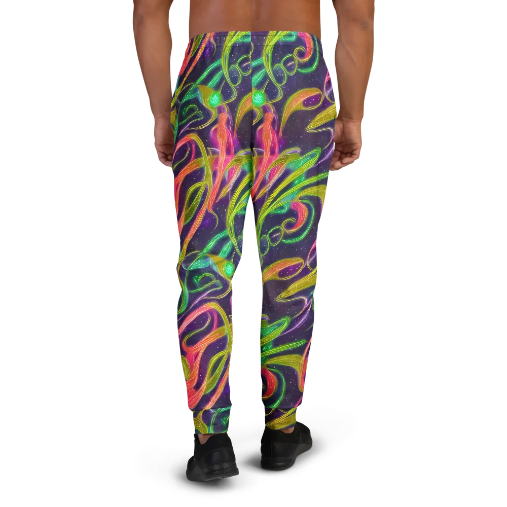 Starlight Serpent on Men's Joggers — Back