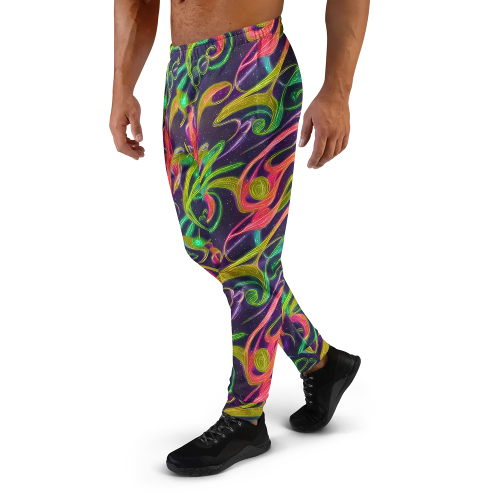 Starlight Serpent on Men's Joggers — Left