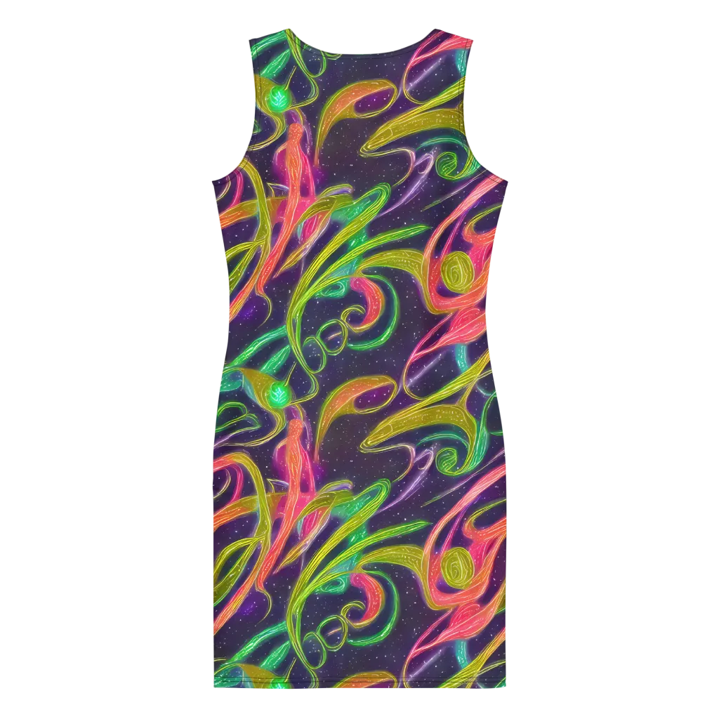 Starlight Serpent on Bodycon Dress — Back