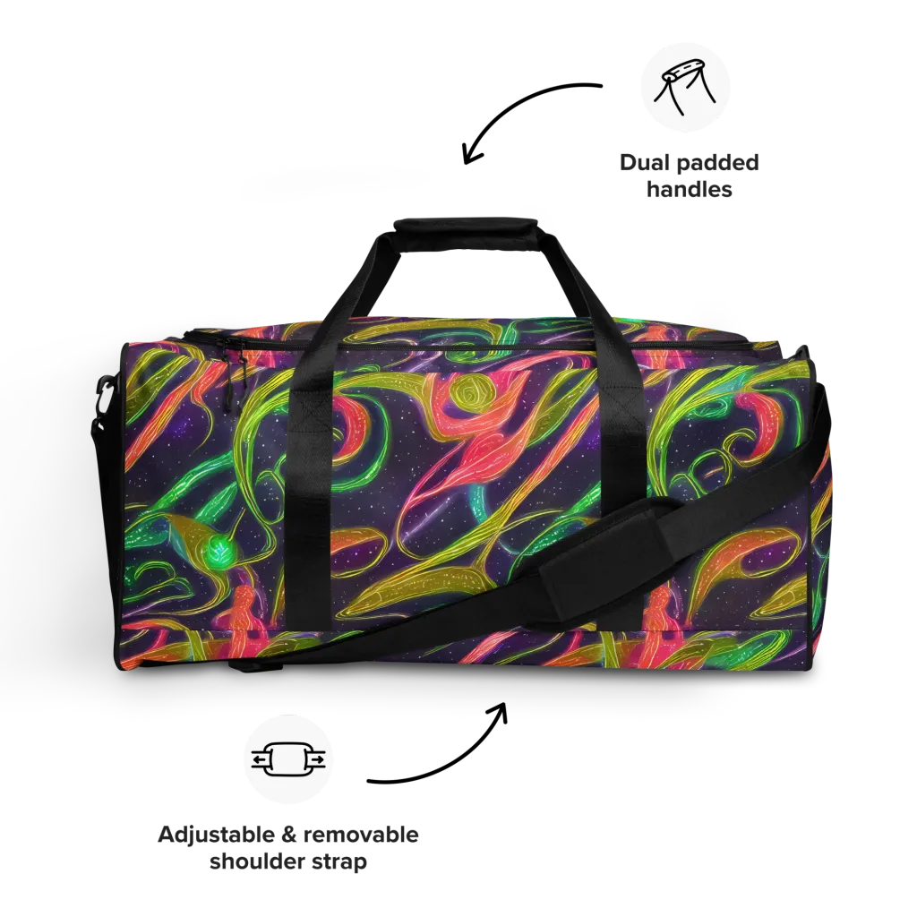 Starlight Serpent on Duffle Bag — Front
