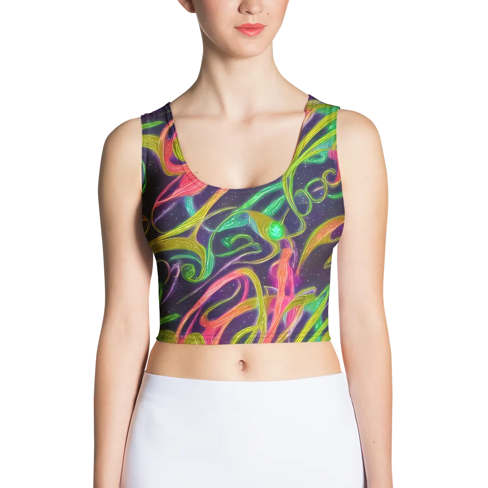 Starlight Serpent on Crop Top — Front
