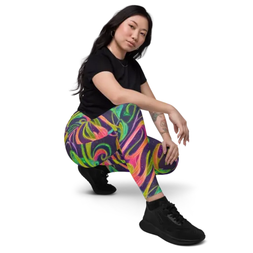 Starlight Serpent on a Leggings with Pockets