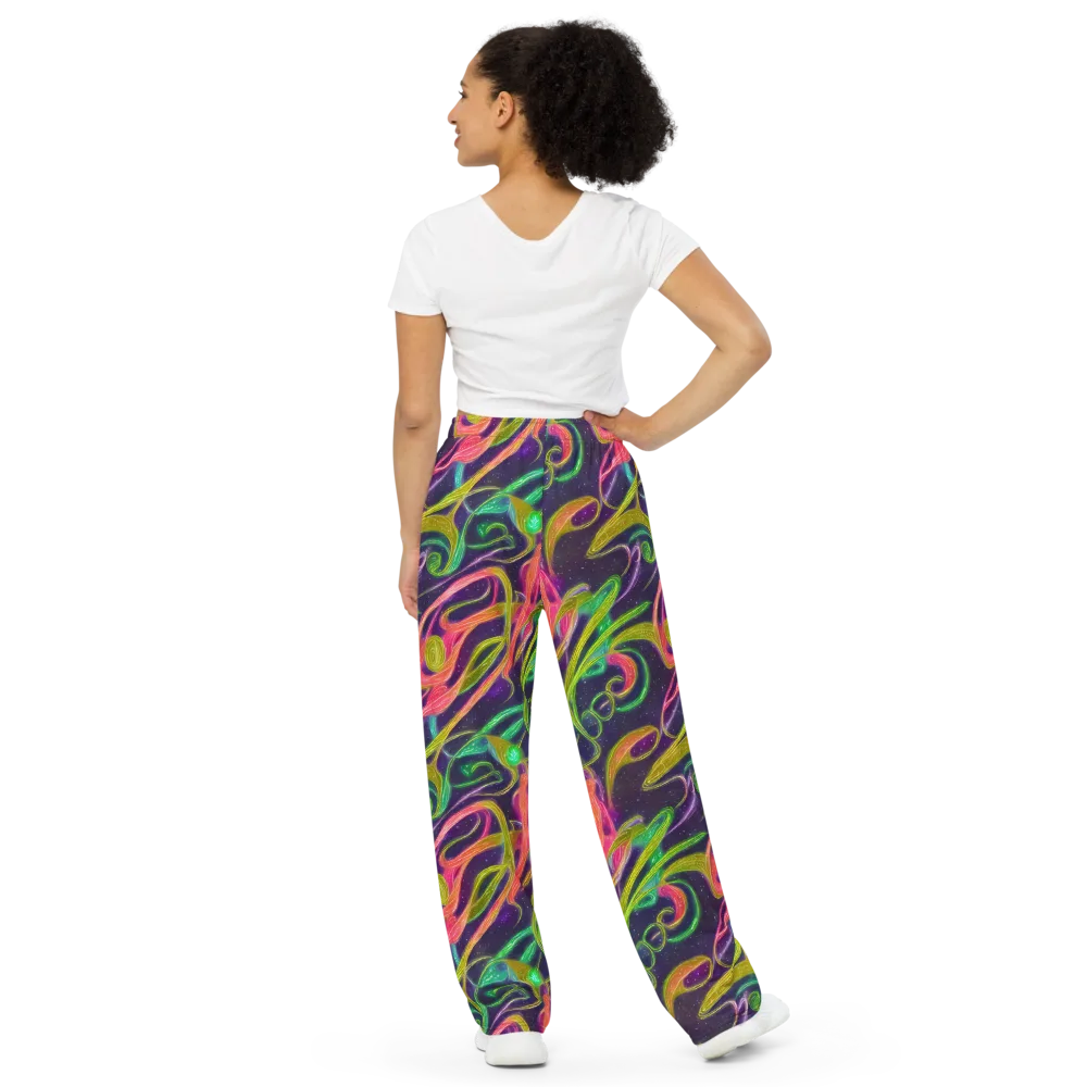 Starlight Serpent on Wide-Leg Pants — Back