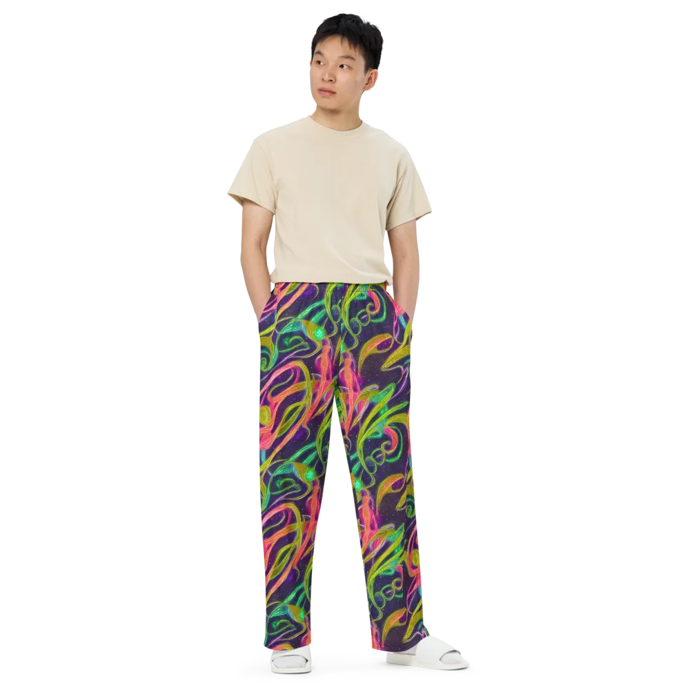 Starlight Serpent on Wide-Leg Pants — Front