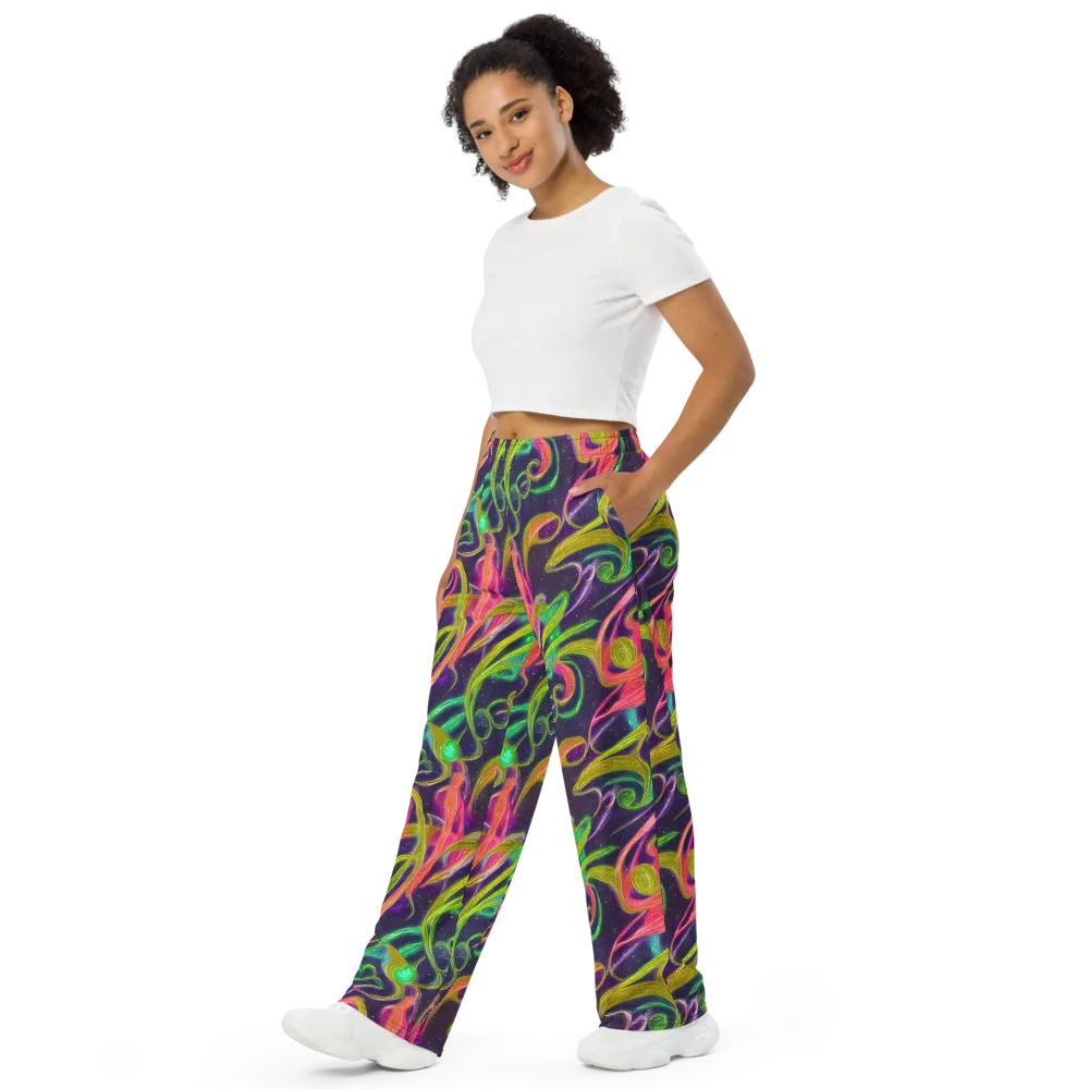 Starlight Serpent on Wide-Leg Pants — Left Front