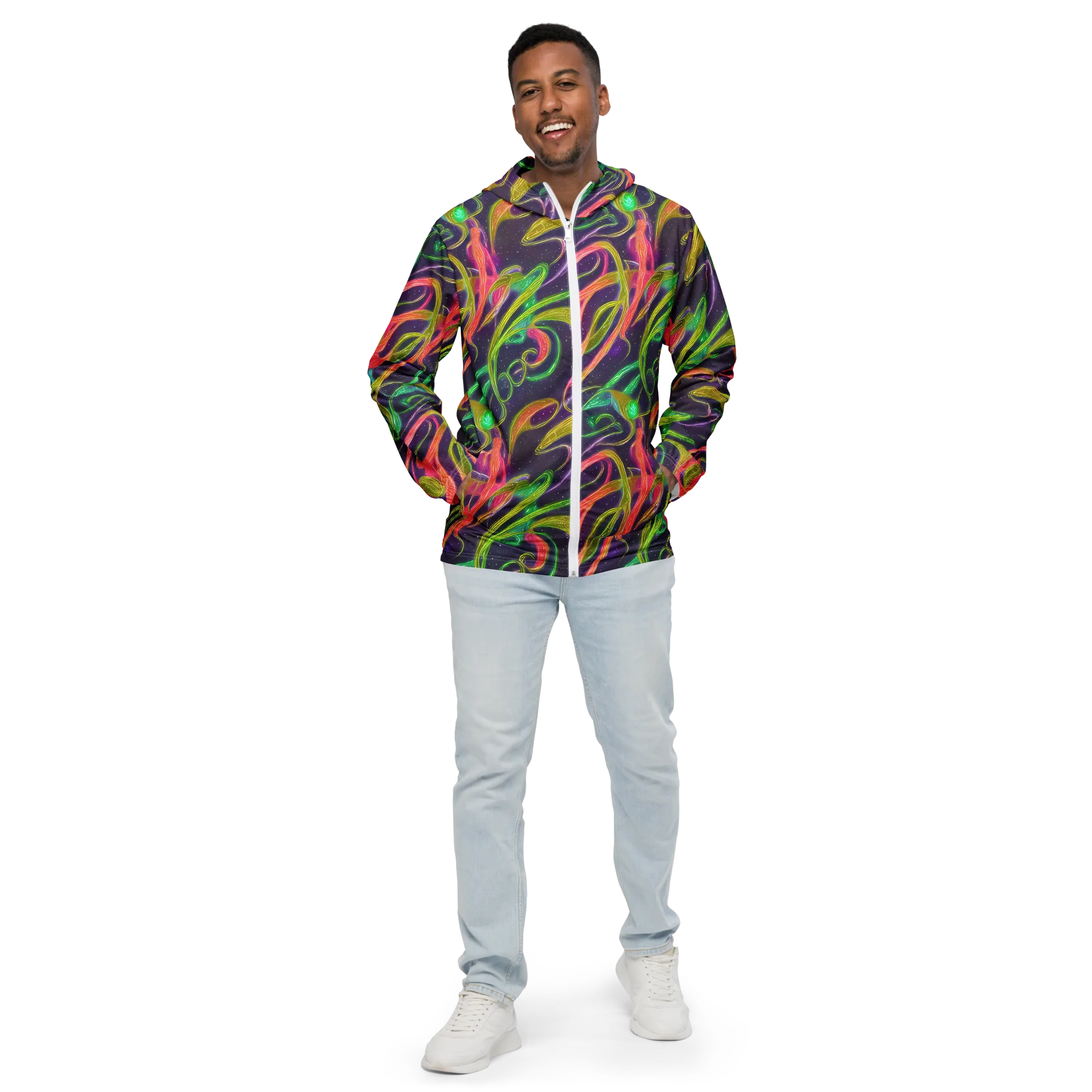 Starlight Serpent on Men's Windbreaker — Front