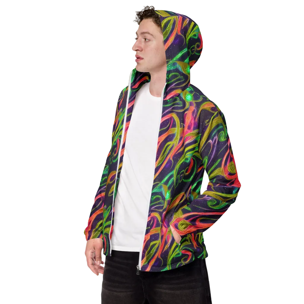 Starlight Serpent on Men's Windbreaker — Left Front