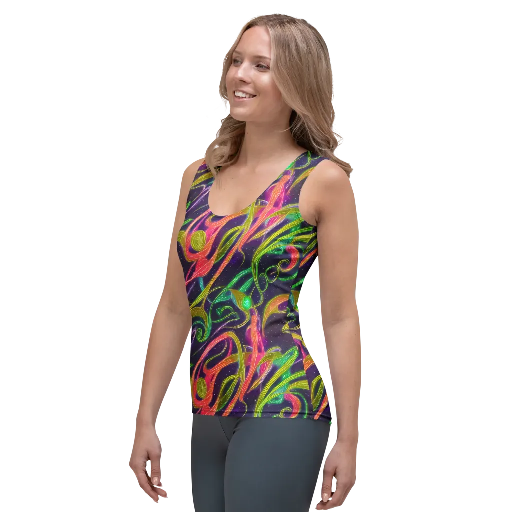 Starlight Serpent on Women's Tank Top — Left Front