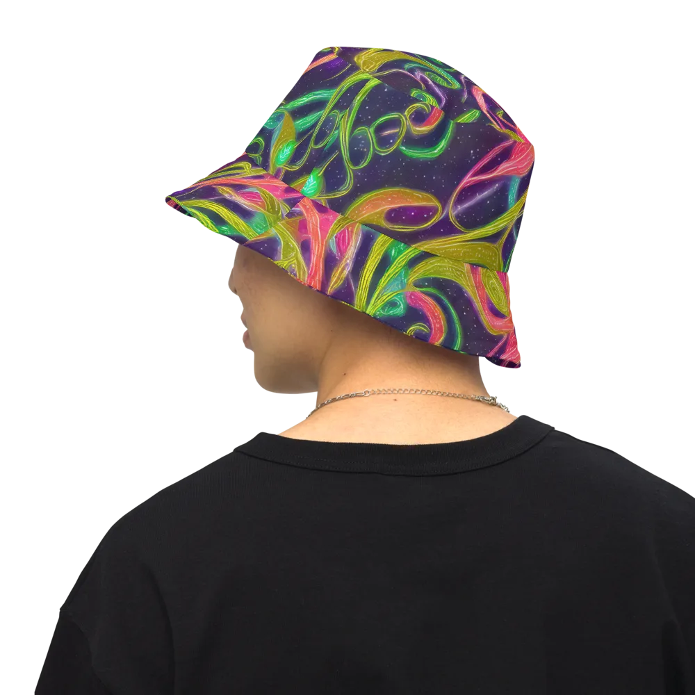 Starlight Serpent on Reversible Bucket Hat — Back Inside