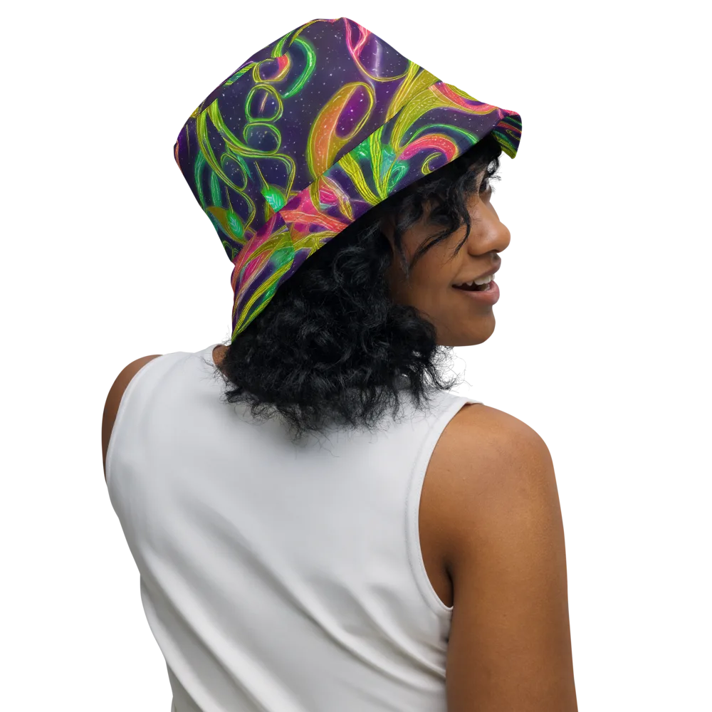 Starlight Serpent on Reversible Bucket Hat — Right Outside