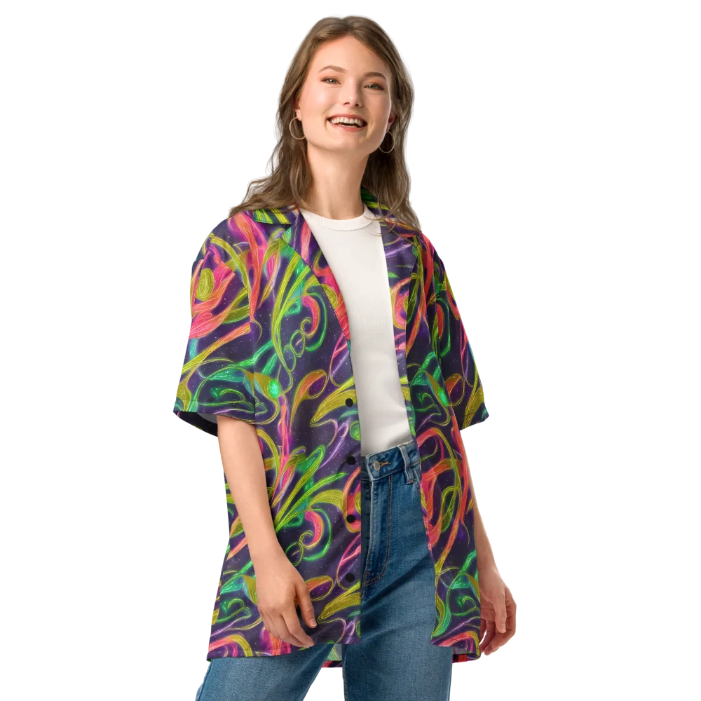 Starlight Serpent on Button Shirt — Front