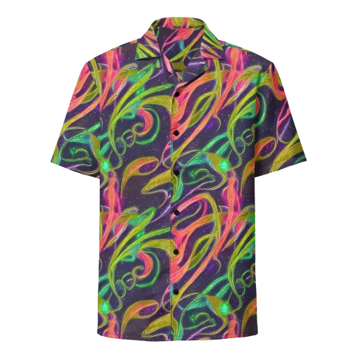 Starlight Serpent on a Button Shirt