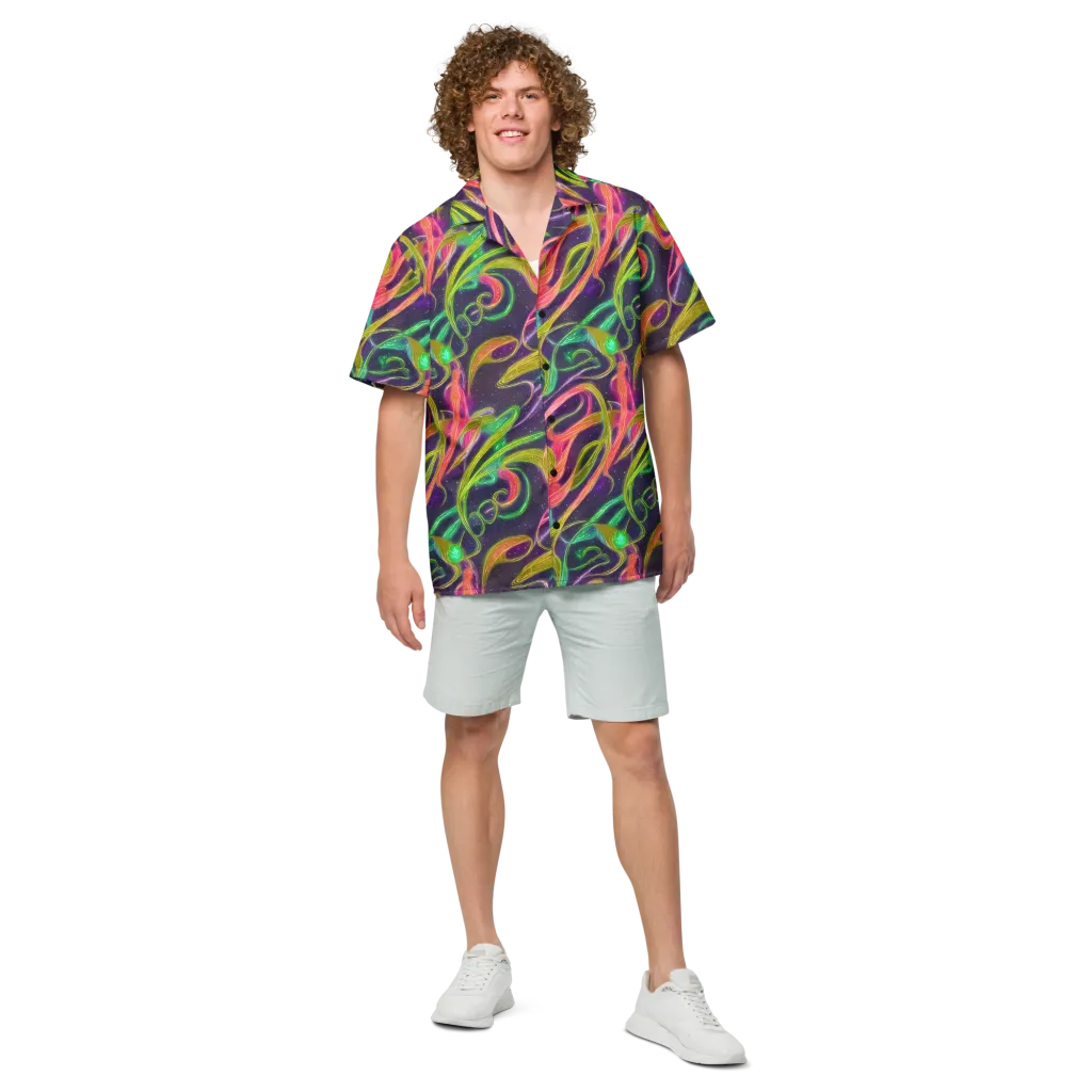 Starlight Serpent on Button Shirt — Front