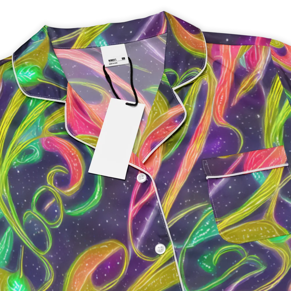 Starlight Serpent on Women's Short Sleeve Pajama Top — Product details