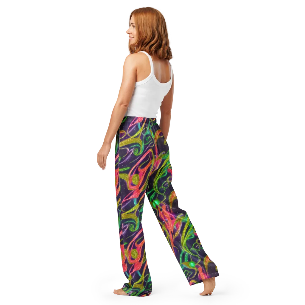 Starlight Serpent on Women's Pajama Pants — Back
