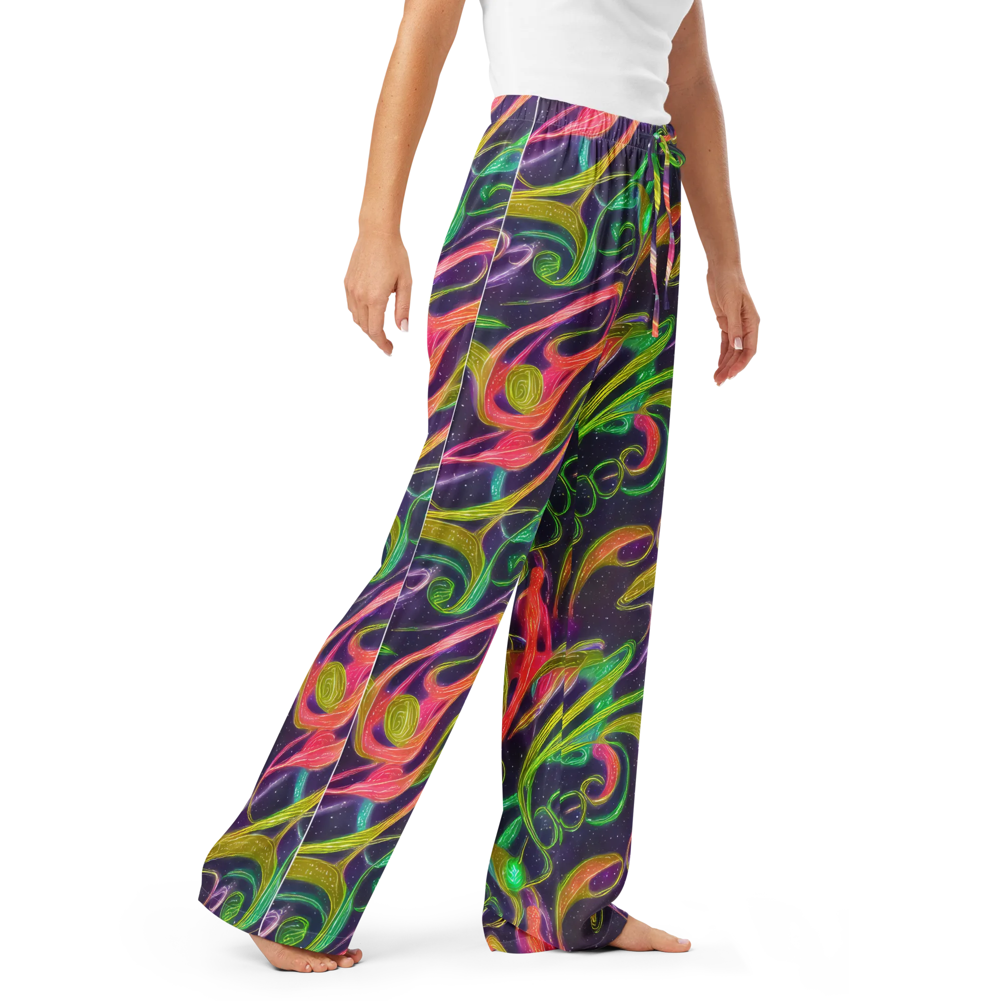 Starlight Serpent on Women's Pajama Pants — Right Front