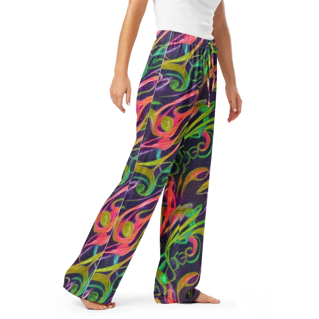Starlight Serpent on Women's Pajama Pants — Right Front