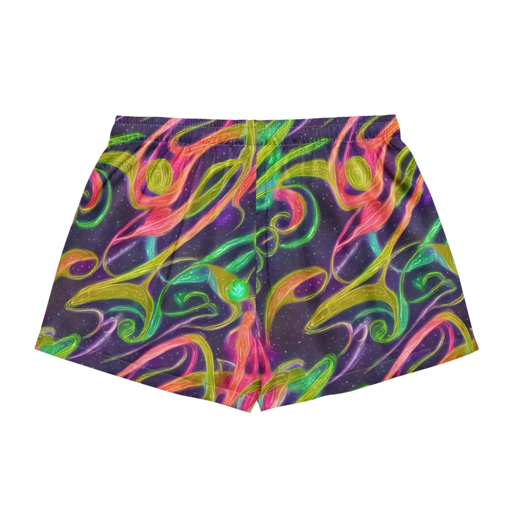 Starlight Serpent on Women's Pajama Shorts — Back