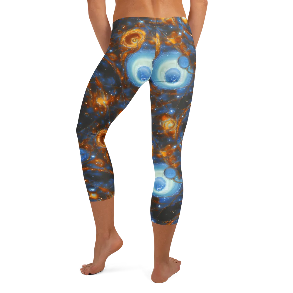 Azure Event Horizon on Capri Leggings — Back
