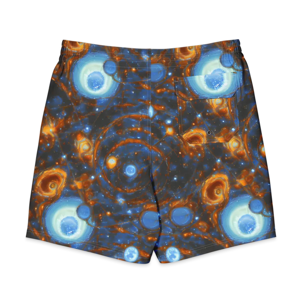 Azure Event Horizon on Men's Board Shorts — Back