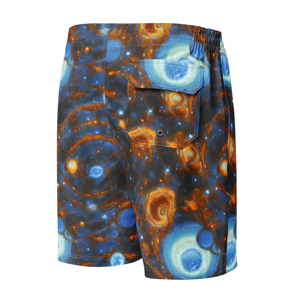 Azure Event Horizon on Men's Board Shorts — Back